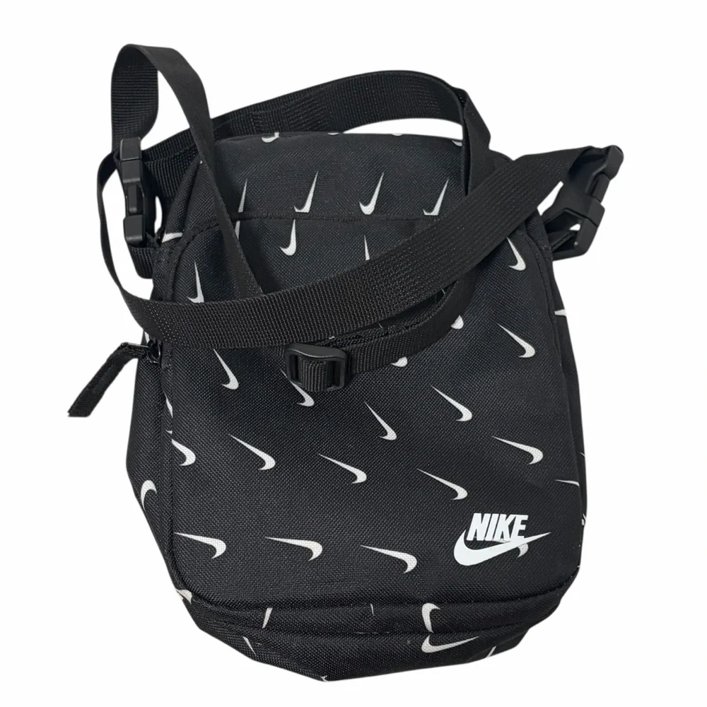 Nike Swoop Black & White Lightweight Minimalist Travel Crossbody Bag - NWOT